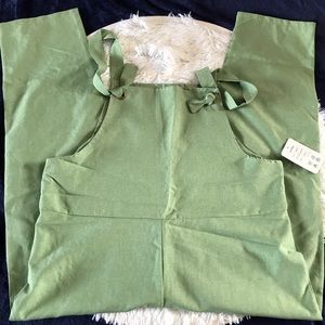 Ezshe Green Tied Overalls